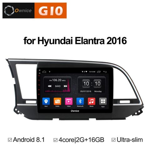 Ownice G10 S9708E  Hyundai Elantra 6 (Android 8.1)